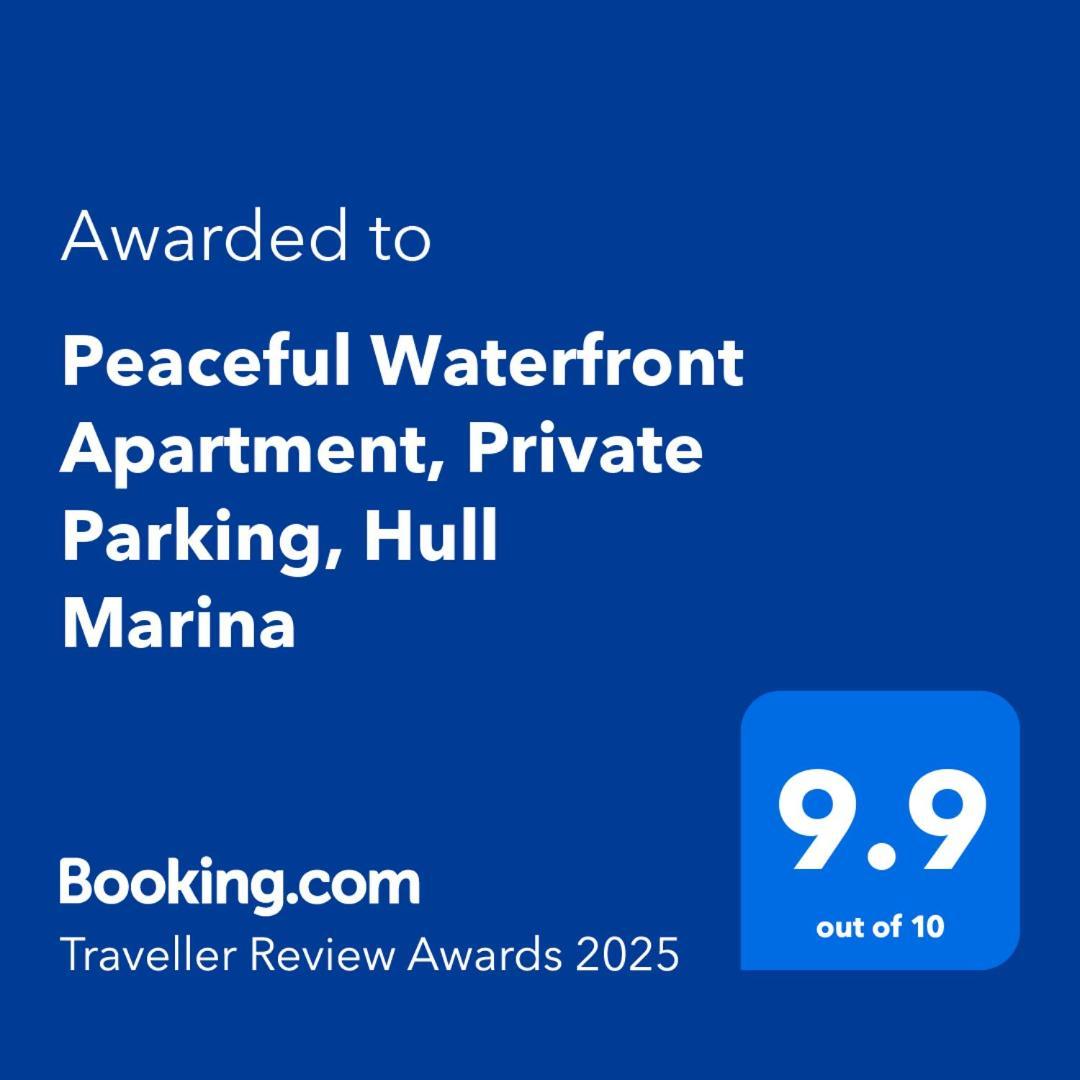 Peaceful Waterfront Apartment, Private Parking, Hull Marina